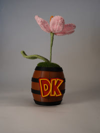 Handmade Crochet Sunflower in DK Barrel Pot