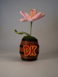 Handmade Crochet Sunflower in DK Barrel Pot