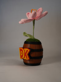Handmade Crochet Sunflower in DK Barrel Pot