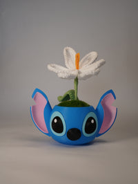 Handmade Crochet Sunflower in Stitch-Inspired Flower Pot