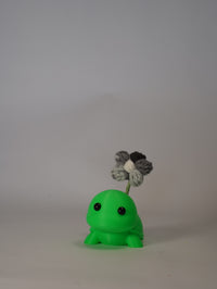 Handmade Crochet Flower in Turtle Flower Pot
