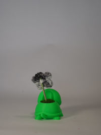 Handmade Crochet Flower in Turtle Flower Pot