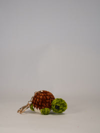 Handmade Crochet Turtle Keychain