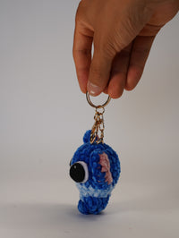 Handmade Stitch-Inspired Crochet Keychain