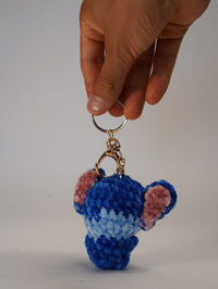 Handmade Stitch-Inspired Crochet Keychain