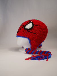 Handmade Spider-Man Inspired Crochet Beanie