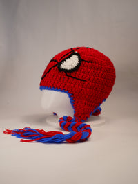 Handmade Spider-Man Inspired Crochet Beanie
