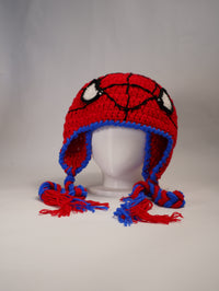 Handmade Spider-Man Inspired Crochet Beanie