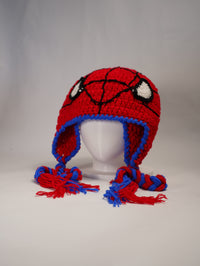Handmade Spider-Man Inspired Crochet Beanie