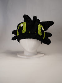 Handmade Dragon-Inspired Crochet Beanie