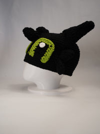 Handmade Dragon-Inspired Crochet Beanie