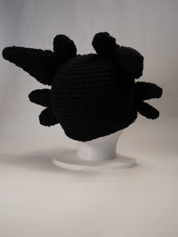 Handmade Dragon-Inspired Crochet Beanie