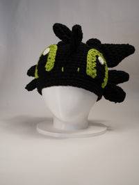 Handmade Dragon-Inspired Crochet Beanie
