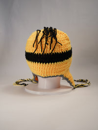 Handmade Minion-Inspired Crochet Beanie