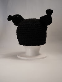 Handmade Kuromi-Inspired Crochet Beanie