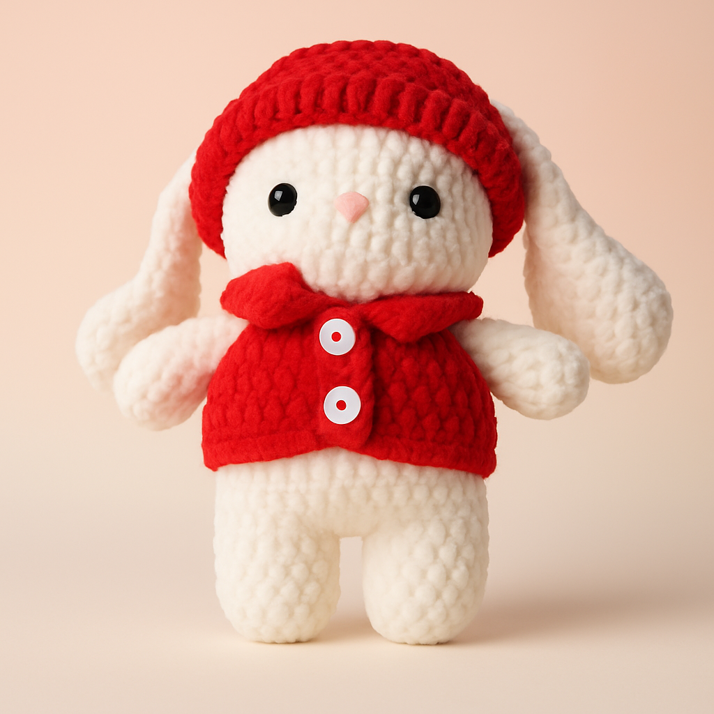 Handmade Crochet Bunny Plush