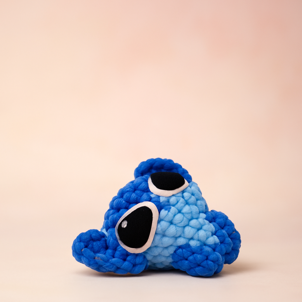 Handmade Stitch-Inspired Crochet Keychain